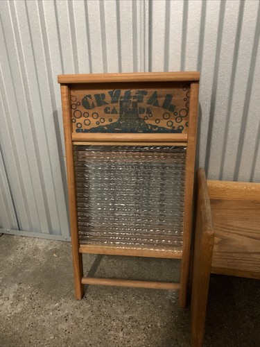 Crystal cascade wood glass - &,