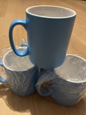 Mugs Set of 5 Blue Coffee Tea