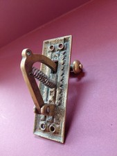 Vintage Brass Door Bell / Door Pull - Arrow Makers Marking? 
