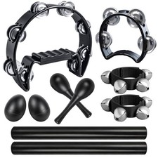 Handheld Tambourine Set - 8  6