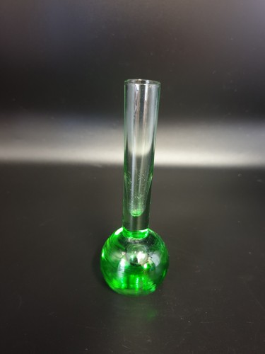 Vintage art glass bubble - glass, green