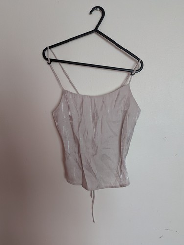 Divided cami top s - h&m, silver