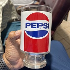 Vintage Pepsi Glass Goblet –