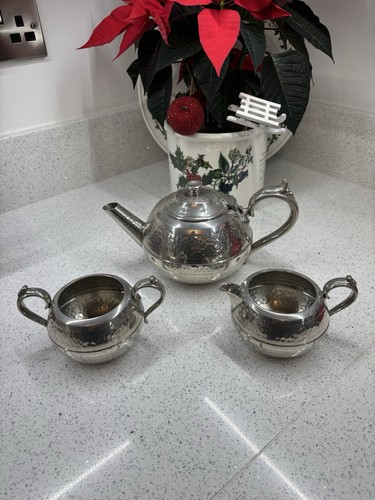 Tea pot milk - and, sugar