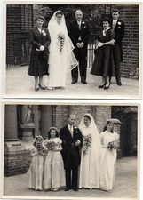 PHOTOGRAPHS – ELEVEN BLACK & WHITE WEDDING PHOTOGRAPHS 1955 (SOME DUPLICATES)