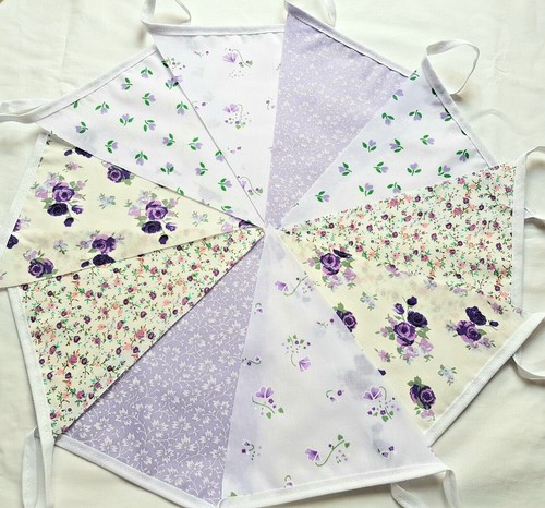 Handmade fabric bunting - handmade,