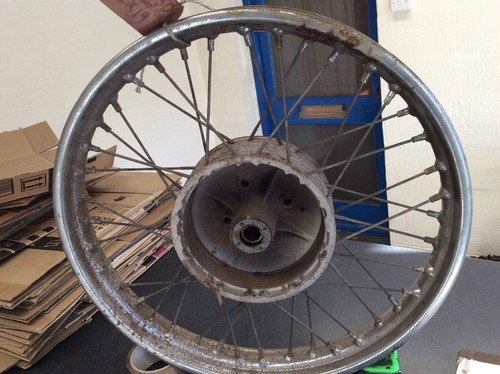 Bsa triumph rear wheel - rear, wm2x19