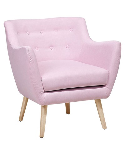 Fabric armchair pink drammen - armchair,