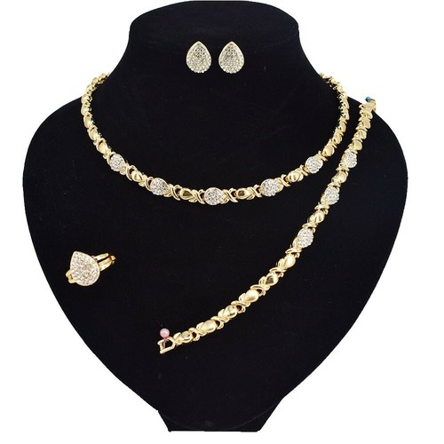 Hugs kisses set necklace - hugs, xo