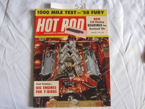 Hot rod magazine january 1958 - hot,