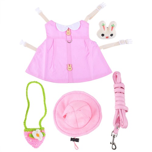 Pet bunny vest costume set - bunny,