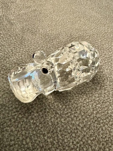Swarovski crystal hippo - crystal,