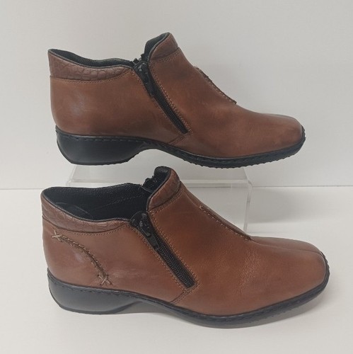 Rieker brown leather - rieker,