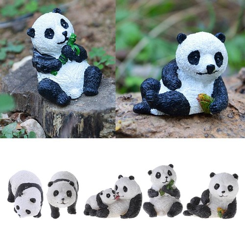 Resin panda ornament animal - resin,
