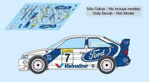 Decals ford escort wrc rallye - decals,