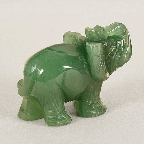 Green elephant statue - green,