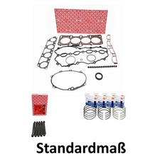 Cylinder head gasket set + screws + piston rings for VW 2.0 FSI 150 HP 290.440 718.430