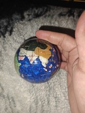 3" Gemstone Globe Paperweight
