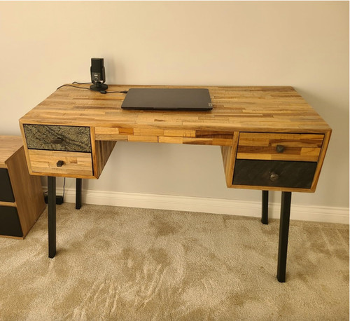 Solid wood computer desk - solid,
