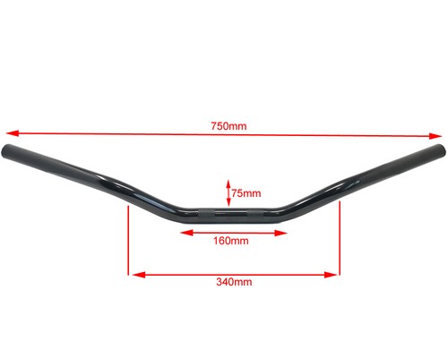 Motorbike drag bars 25mm - motorbike, 1"