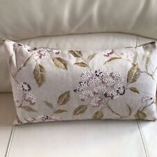 Clarke And Clarke “Summerby” Embroidered Hydrangea Handmade Cushion