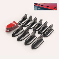 10Pcs Bumper Universal Vortex Generator Shark Fin Diffuser Car Roof Spoiler Wing