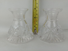 Two Vases Cut Glass Vase 3"