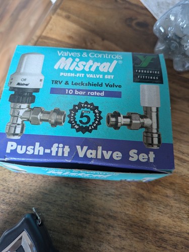 Trv lockshield valves pushfit - valves,