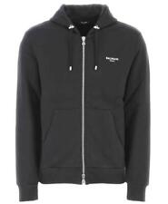 Balmain Logo Zip Up Hoodie