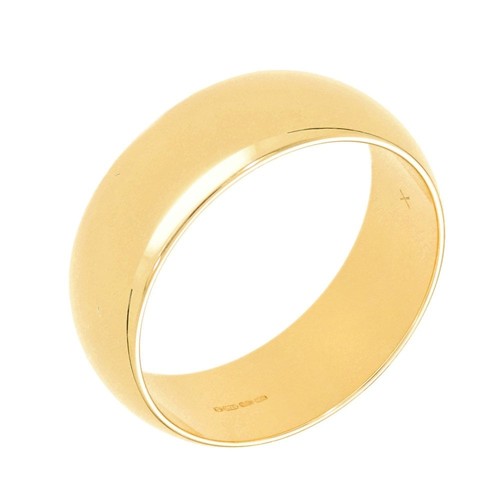 9ct yellow gold plain wedding - 9ct,