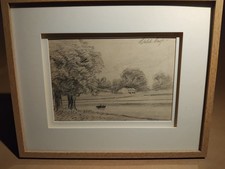 Original framed sketch by