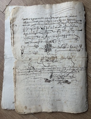 Rare 1568 census spanish - 1568,