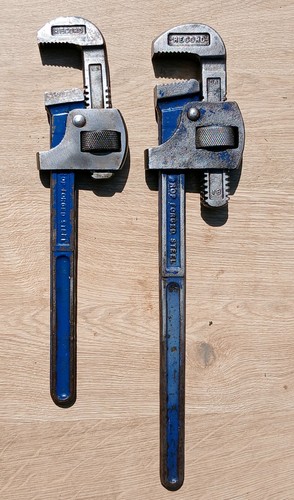 Vintage record pipe wrenches - pipe,