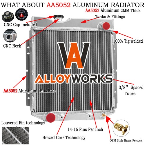 Aluminum radiator fit ford - aluminum,