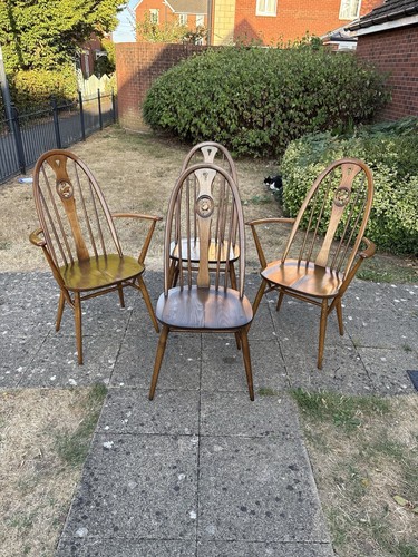 Ercol swan back dining chair - back,