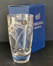 Vintage bohemia crystal vase - bohemia,