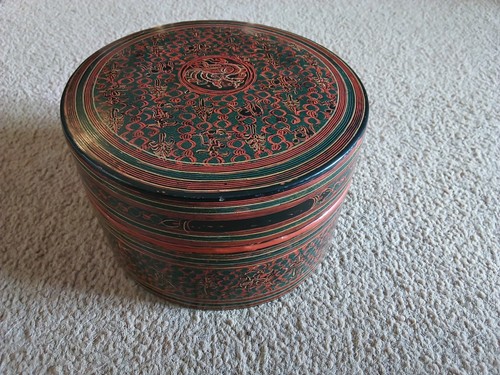 Antique burmese laquerware - antique,
