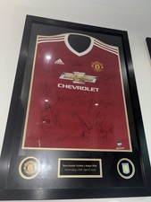 Manchester United Match Worn Full Squad Signed Shirt