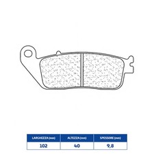 FRONT SINTERED BRAKE PADS for