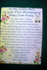 Laminated Memorial Remembrance