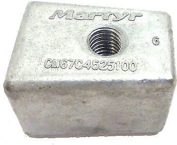 Zinc lower unit gearcase anode - zinc,