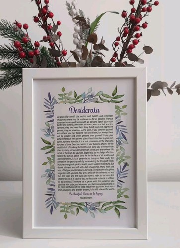 Desiderata glossy framed - , poem