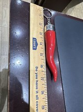 large italian horn keychain