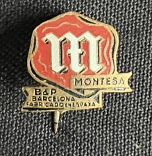 MONTESA B&P BARCELONA SPAIN MOTORCYCLE MOTOR BIKE VINTAGE ENAMEL LAPEL PIN BADGE