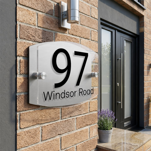 Personalised door number - personalised,