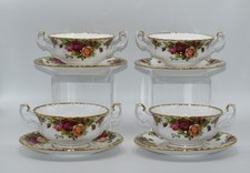 Set of 4 Royal Albert Old