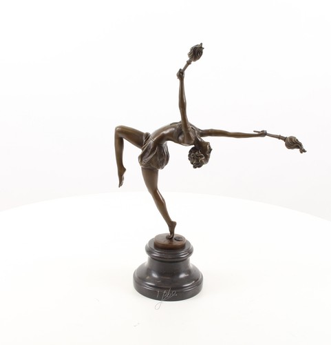 Art deco bronze sculpture - art,