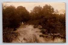England: On The Loddon. Posted Reading, Berkshire, 1921.