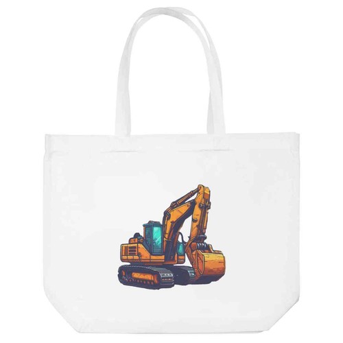 Excavator shopping tote - 'excavator',