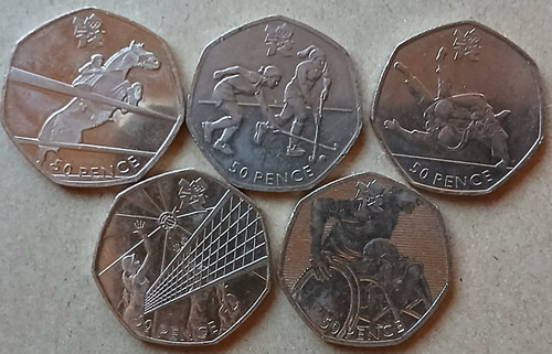 London olympic games 50p - 5,